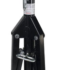 High Profile Adjustable Pipe Jack Stand With V Head And Folding Legs Heavy Duty 2,500 Lb Capacity 32 To 48 Inch Height Compact