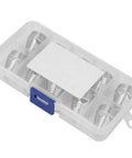 Premium P80 Plasma Cutting Consumables Set With 10 Durable Nozzle Tips For Air Plasma Machines in storage case.