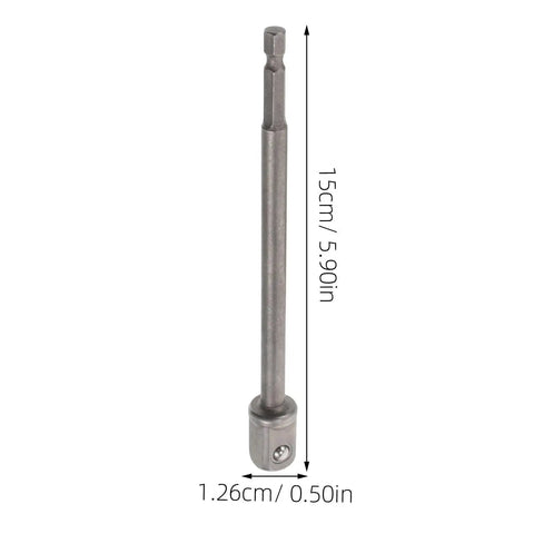 Heavy Duty Stainless Steel Trailer Jack Drill Adapter With T Slot Design, 15cm long, for RVs and campers.