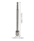 Heavy Duty Stainless Steel Scissor Jack And Slotted Drill Adapter 15cm long for lifting trailers and RVs efficiently.