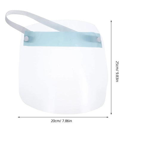 Premium Grease Blocking Reusable Face Shield For Kitchen Frying And Baking With Comfortable Snug Fit Strap Plus Cool Airflow Dust Cover For Backyard BBQ And Job Site Gear