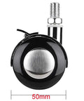 Heavy Duty 50Mm Twin Wheel Casters With M6 Threaded Stem smooth rolling black nylon caster with locking brake detail.