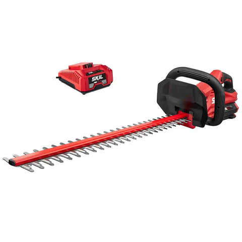 PWR Core 40 Brushless 40V Cordless Hedge Trimmer Kit with 24 Inch Dual Action Blade and Auto PWR Jump Charger