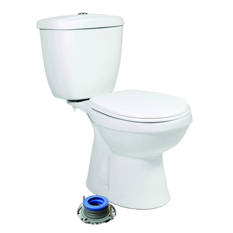 All In One Toilet Installation Kit With Perfect Seal Wax Ring And Zero Cut Bolts Wax Free No Mess