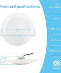 4 Pack LED Downlights With Junction Box 6 Inch Recessed Ceiling Lights 14W Dimmable 100W Equivalent 1000 Lumen Warm White 3000K