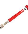 Pin Vise Drill With 3 Jaw Chuck, Adjustable 0 to 1 Eighth Inch Capacity, All Metal Aluminum Body, Built Tough Handy Hand Drill For Jewelry Making And Miniature Projects, No Drill Bits Included, Red Finish, Model SDZKQ-02 red hand drill with 3-jaw chuck