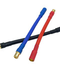 Three Piece Set 6.5mm Bullet Male To Female ESC Extension Cable 10AWG Silicone Wire 10cm For RC Car And Boat Brushless Motors High Current Low Resistance Power Link