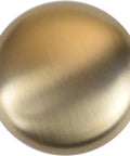 Six Pack One And One Quarter Inch Champagne Bronze Zinc Alloy Cabinet Knobs With Single Hole Center Mount Satin Brass close-up