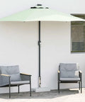 Rectangular Granite Parasol Base With Dual Adapters 55.1 Lbs Heavy Duty Patio Umbrella Stand for Poolside Yard or Garden Stable