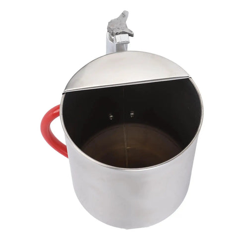 Heavy Duty Pneumatic Cement Mortar Sprayer With Stainless Steel Air Hopper showing stainless steel hopper with red handle.