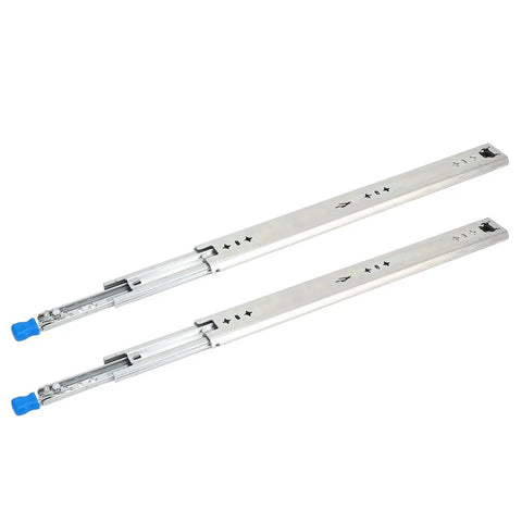 Beefy 20 Inch Drawer Slides With Full Extension Ball Bearings 3 Fold Locking 264 Lb Load Durable Built For RVs Trucks Industrial Drawers And Server Cabinets, pair