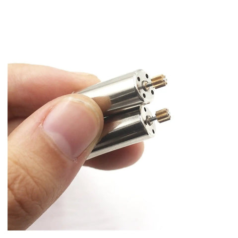 Hand holding two DC Coreless Micro Motor 8520 For Drones And Model Aircraft Three Point Seven Volt 50000RPM