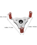 Game Changing Aluminum Alloy Smoke Detector Transducer Disassembly Tool For Rapid Sensor Replacement And Knuckle Saving Home Maintenance Upkeep Projects Today with red grips and measurements.