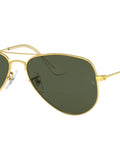 Unisex Aviator Small Metal Sunglasses In Gold With G15 Green Lenses 52mm Non Polarized Pilot Style Full Rim Frames For Everyday Vibe