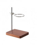 Level Up Your Morning Coffee Game With This Rock Solid Wooden Pour Over Stand Open Frame Build for filter dripper and carafe.