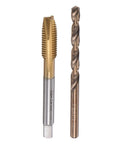 M8 Thread Tap And Six Point Eight Millimeter Drill Bit Set Pro Grade Heavy Duty Titanium Plated Cobalt High Speed Steel Spiral Point