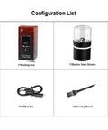 On The Go Portable Mini Electric Grinder For Spices And Herbs With 50ml Jar 400mAh Battery USB cable and cleaning brush