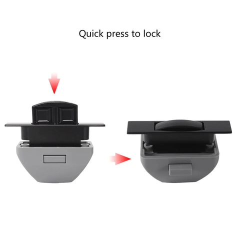 Push Button Cabinet Latch Lock For Yachts And RVs Keyless Cupboard Catch For Campers And Caravans Secure Door Closure