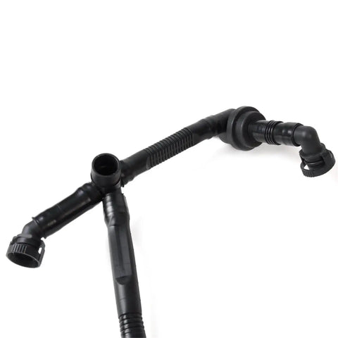 Ultimate Crankcase Breather Vent Vacuum Hose Kit For VW Passat 2.8 V6 Models From 1997 To 2002 That Keeps Your Rig Smooth, Sludge Free And Running Like A Dream With Easy Install And OE Quality Fit., black heat-resistant rubber breather hose kit for VW Passat 2.8 V6 engine