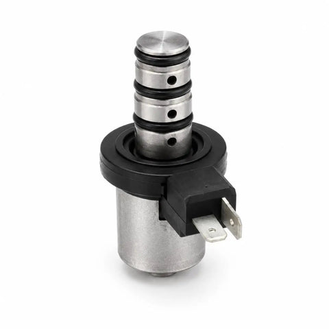 Premium Velocitrans Valve Body Solenoid MD758981 close-up showing metal and plastic design for Mitsubishi Hyundai Kia Dodge cars.