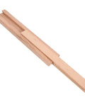 Wooden Drawer Slides Replacement With Bottom Mounted Dresser Rails shown in light wood color, angled view