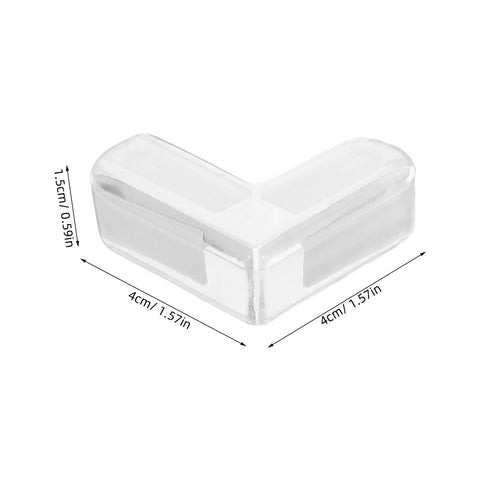 4 Pack PVC Corner Protectors For Furniture With Adhesive Backing Thickened Soft Edge Bumpers For Tables Desks And Cupboards Easy Install Kidproof