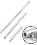 Stainless Steel Telescope Counter Weight Balance Rod For Equatorial Mounts Extension Bar Fits M12 And M16 Threads Available In 164mm 314mm And 470mm Lengths Rock Solid Balance Adjuster For Precise Tracking shown in three lengths