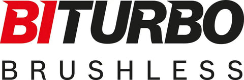 Logo of BITURBO BRUSHLESS, representing brushless motor technology in power tools.
