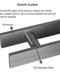 Close-up of Long Glass Door Handle With Dual Sided Design For 16 Inch Sliding Barn Doors Built To Last Slick Pull Handle