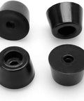 Four rubber leg pads from the Five Pack Rubber Feet Bumpers For Furniture Tables Speakers And Cabinets Non Marking Floor Protectors.
