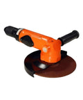 Tough As Nails Pneumatic Angle Grinder For Smooth Surface Finishing And Metal Polishing Continuous Run Air Powered Tool with a silver grinding disc