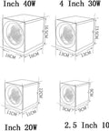 WKNHHL Recessed Lighting Housing Trim Kits White Cob Ceiling Spotlight Fixture Downlight Super Bright Square Aluminum Indoor Panel Light for Hallway Display Mall,White Ligh,Whit,Warm Light(3000k) size comparison diagram