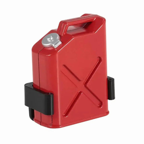 Crawler Decoration One Tenth Scale Plastic Fuel Tank For Axial SCX10 TRX4, red accessory detail view