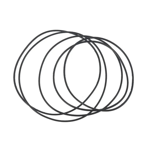 Must Have 20 Pack Round Rubber Belts For Tape Machines, 1mm Diameter, Mixed Lengths, Durable Wear Resistant Set