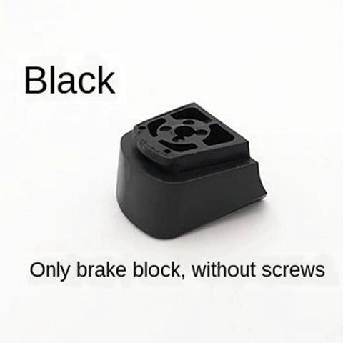 Black inline skate brake block replacement for roller blades, without screws, PU rubber pad, durable spare part for skating