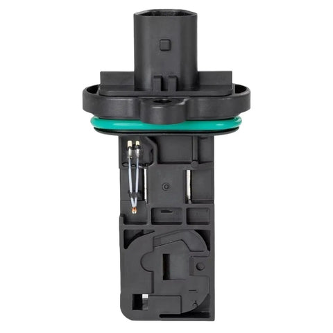 Heavy Duty Mass Air Flow Sensor Serving Up Fast Throttle Snap And No Sweat Bolt On Mounting For Cleaner Engine Breathing And Smooth Highway Cruising On Your Favorite Daily Runner From Twenty Eleven Through Twelve Model Years, detailed view showing connector and housing.