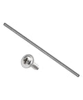 High Grade Top Shelf 10 Pack 1mm X 400mm Carbon Fiber Rods And 50 Pack 2mm X 8mm Self Tapping Screws on white background.
