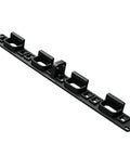 Heavy Duty Rack Mount Bracket Kit Designed For JetKVM Modules Fits Standard 19 Inch Server Racks displaying a sleek black steel design.