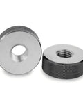 Top Shelf Go No Go Metric Thread Ring Gauge Set For Snappy External Screw Checking With Slick Action That Lets You Dial In Router And Table Saw Threads Fast Today, showing two durable metallic gauge rings.