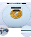 Large Tempered Glass Turntable With Silent Ball Bearing And Thickened 10mm Base, 360 Degree Rotating Tray dimensions and close-ups