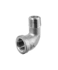 Savage Strength Class 150 Aluminum Pipe Fitting Kick-Ass Street Elbow 90 Degree Shift, 1-1/4 Inch NPT, aluminum construction.