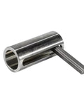 Side view of Damyprd steel crank shaft adapter sleeve, 3/4 to 1 in with step-key design