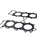 Two Piece Motorcycle Cylinder Head Gasket Kit Boss Level Straight Drop In Upgrade For Reliable Honda Bike Seals shown from top angle.