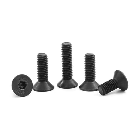 Flat Head Screw Set for Furniture Your Go To Hardware, Metric M2 Through M8, 12.9 Carbon Steel Hex Socket Screws on display