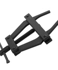 Heavy Duty Motorcycle Chain Tensioner Chain Adjuster Tool for Quick Bike Tune Ups Universal Fit, durable black steel design.