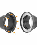 Tooloflife 8 Magnet Vacuum Hose Coupler With Short Magnetic Connector and Metal Ring Receiver, showing magnetic connectors.