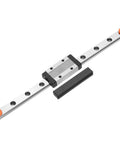 MGN9 200mm Linear Guide Rail Kit With MGN9H Carriage Block And Mini MGN12 Guide for 3D Printers and CNC Machines, top view.