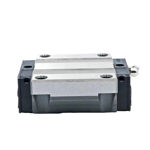 Front view of Rock Solid Linear Guide Rail Carriage for HSR15 Series Beefy HSR15LC Compatible Ultra Smooth Block Rail Slide for CNC Milling