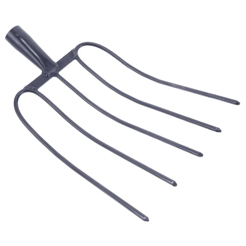 Multi Functional Manure Fork For Mulching And Garden Cleanup No Fuss Heavy Duty Handheld Grass Fork For Quick Easy Yard Work At Home Or On The Farm Pro Grade Tool with solid iron tines