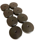 8 Pack Magnetic Rest Buttons Fixturing Kit For Welding Tables With Stackable 0.45 Inch Increments, black round pieces
